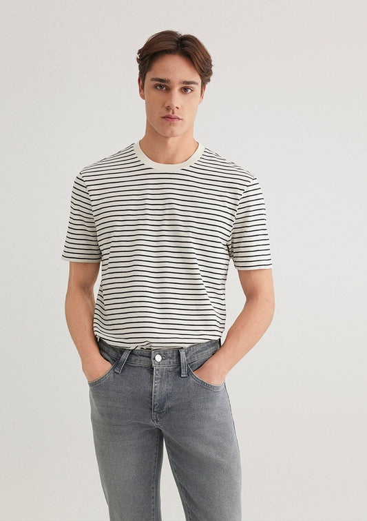 Striped Ecru T-shirt