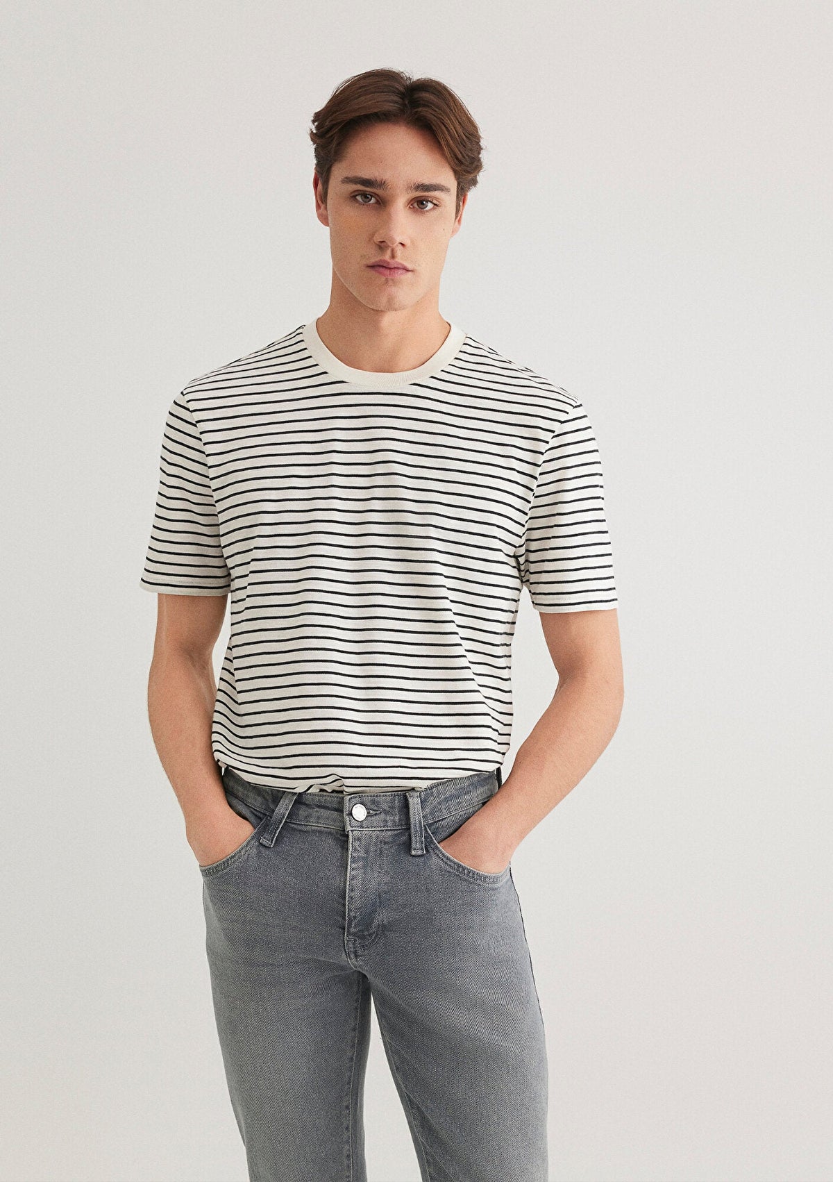 Striped Ecru T-shirt