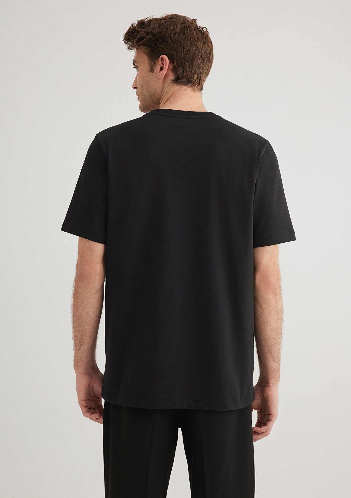 Mavi Black Printed Black T-Shirt