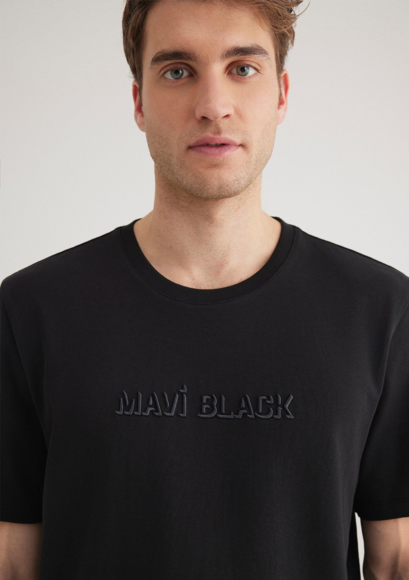 Mavi Black Printed Black T-Shirt
