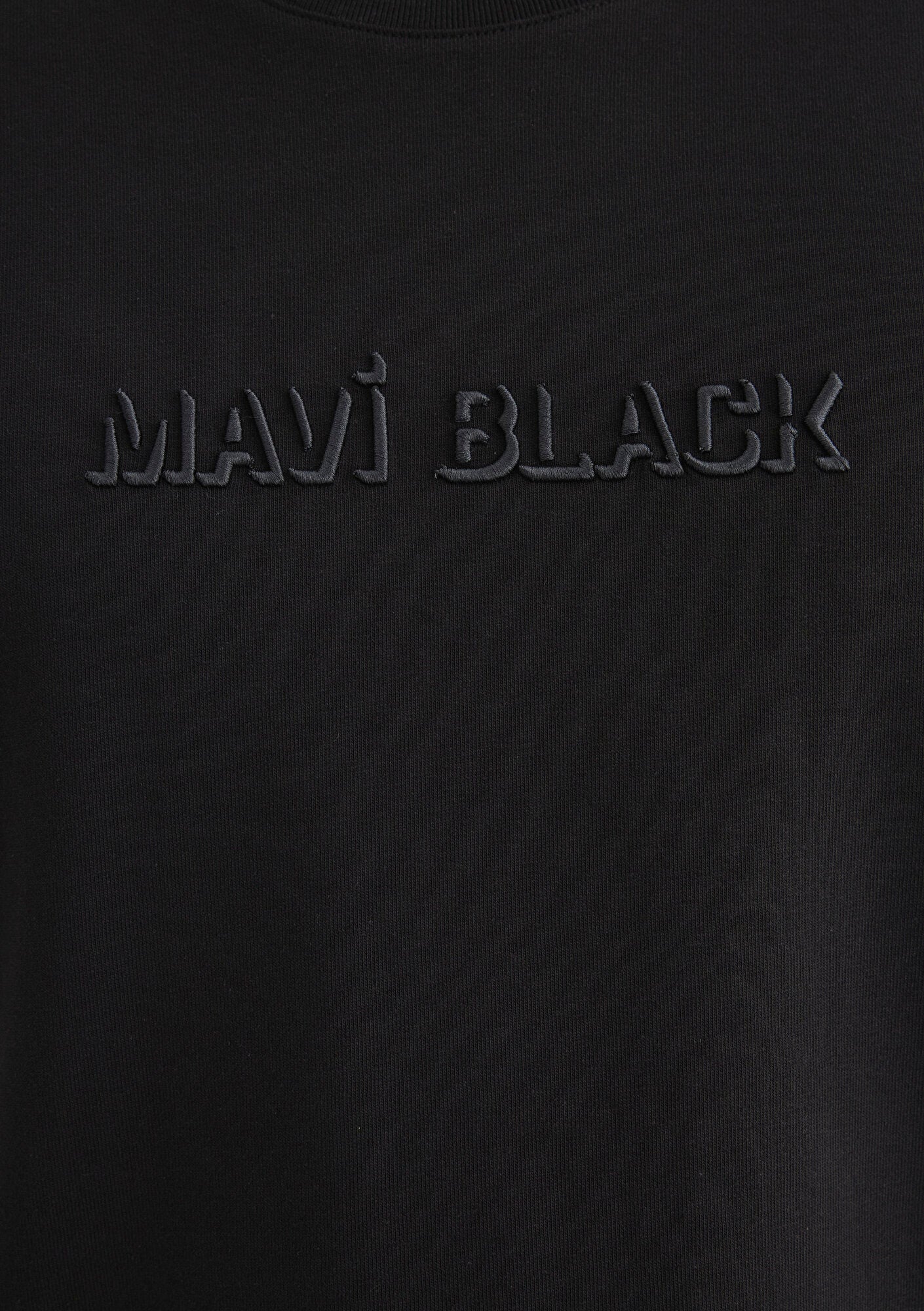 Mavi Black Printed Black T-Shirt