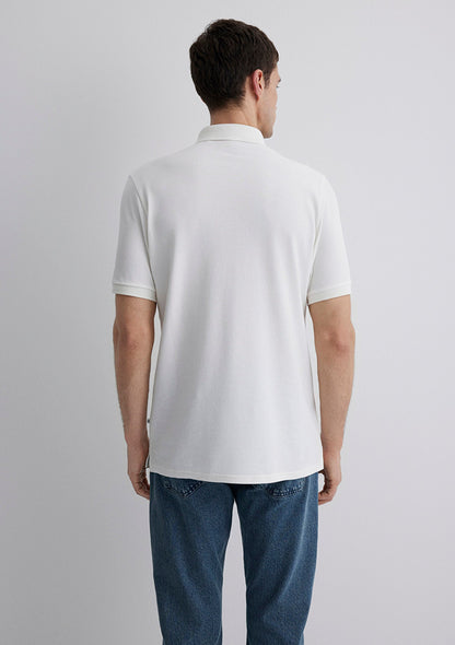 Ecru Polo T-Shirt