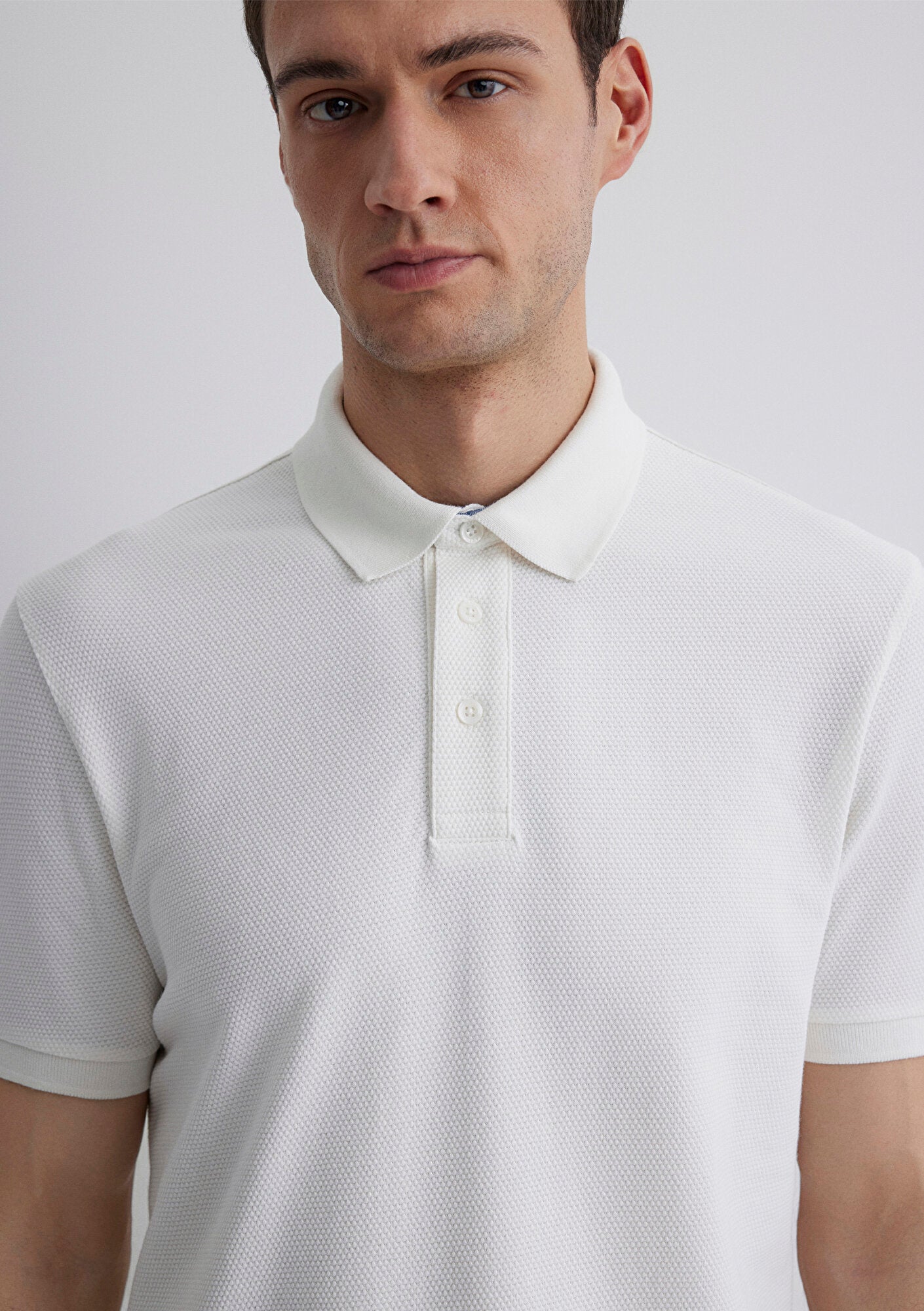 Ecru Polo T-Shirt