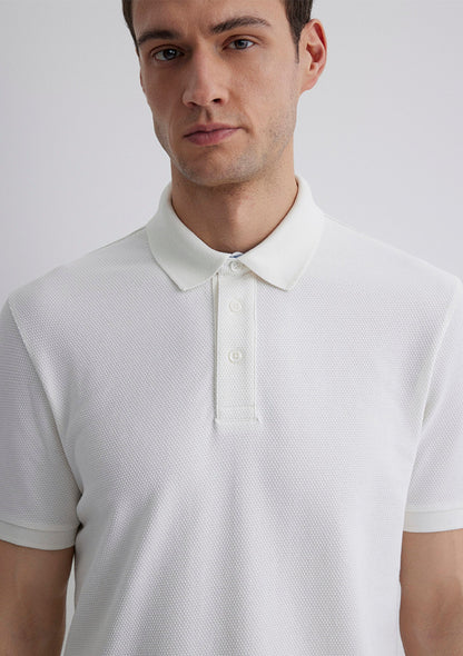 Ecru Polo T-Shirt