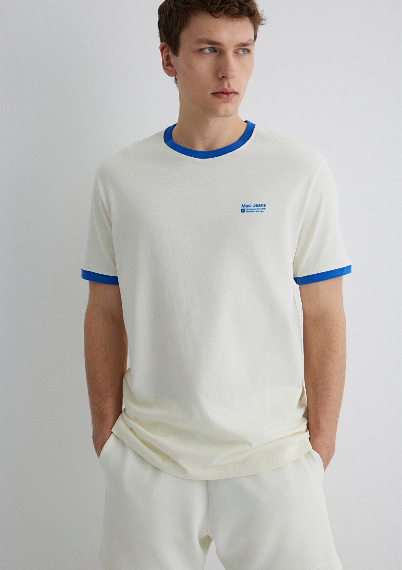 Printed Ecru T-Shirt