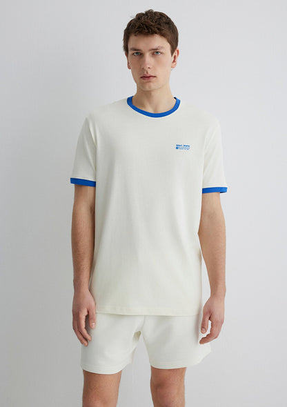 Printed Ecru T-Shirt