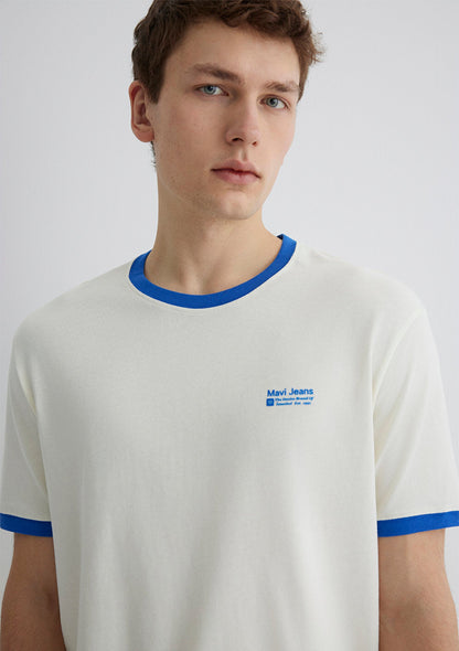 Printed Ecru T-Shirt