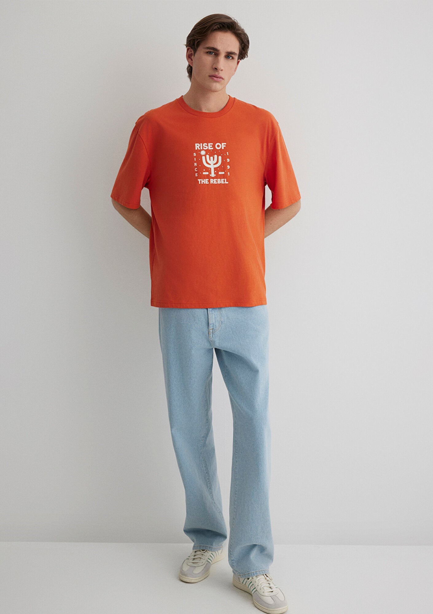 Rise Of The Rebel Printed Red T-Shirt