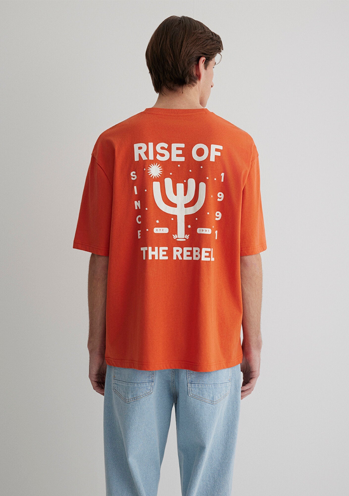 Rise Of The Rebel Printed Red T-Shirt