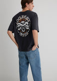 Skull Printed Anthracite T-Shirt
