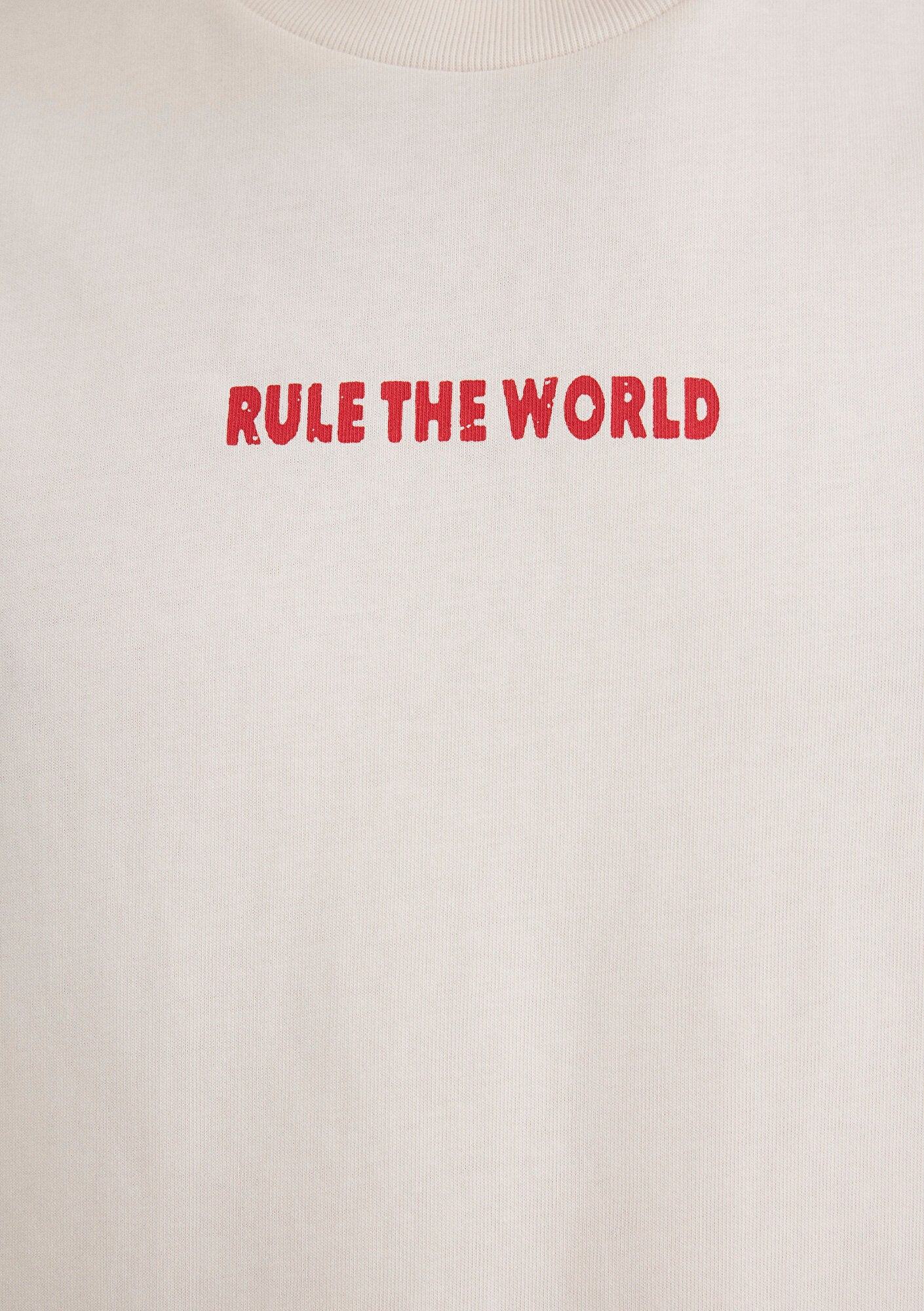 Back Printed Ecru T-Shirt