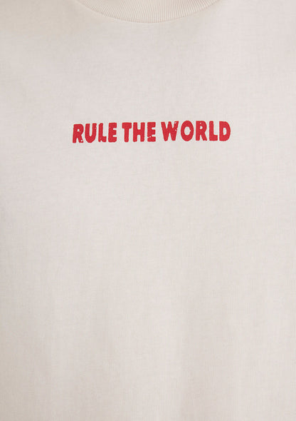 Back Printed Ecru T-Shirt