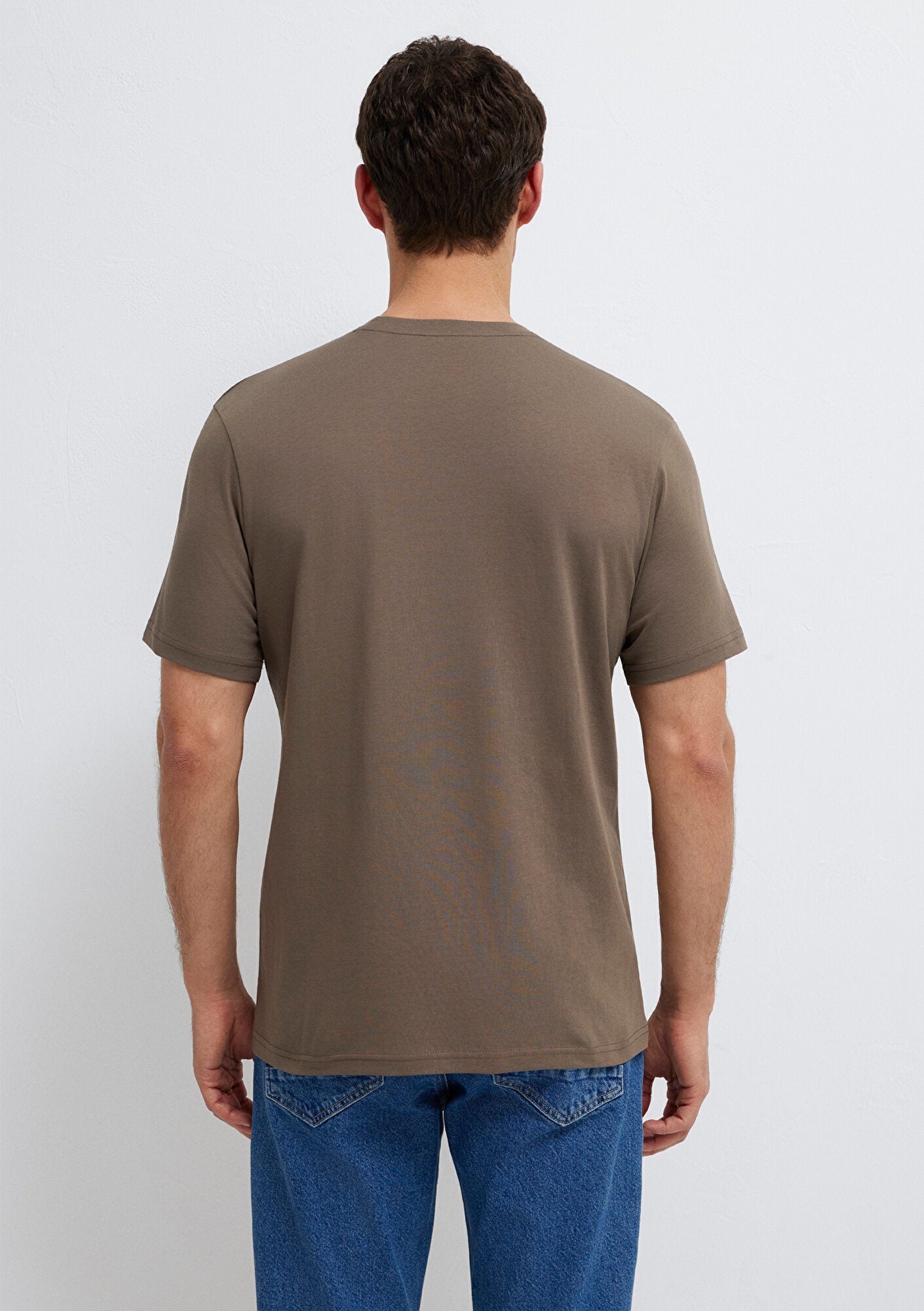 Mavi Logo Printed Brown T-Shirt
