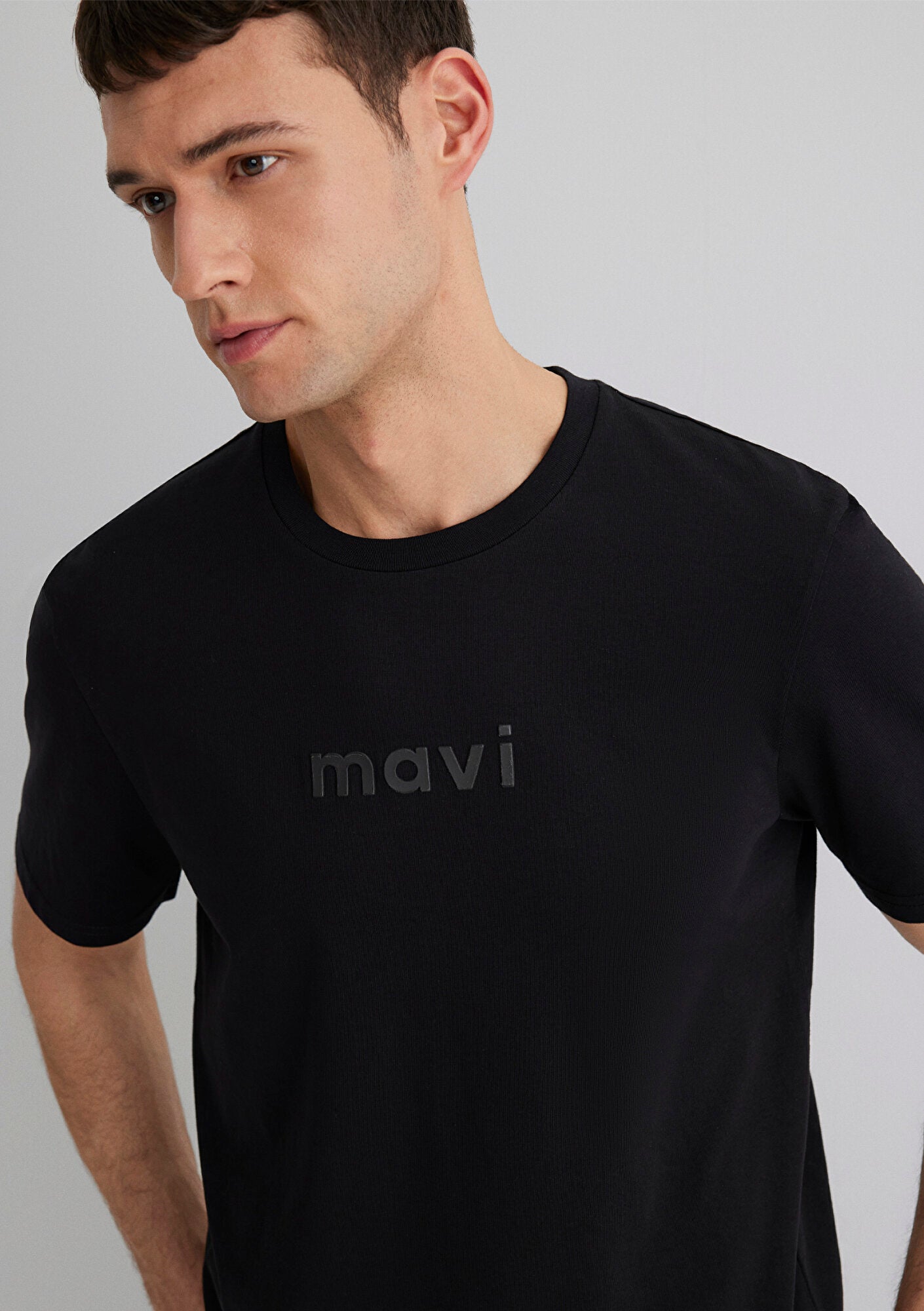 Mavi Printed Black T-Shirt