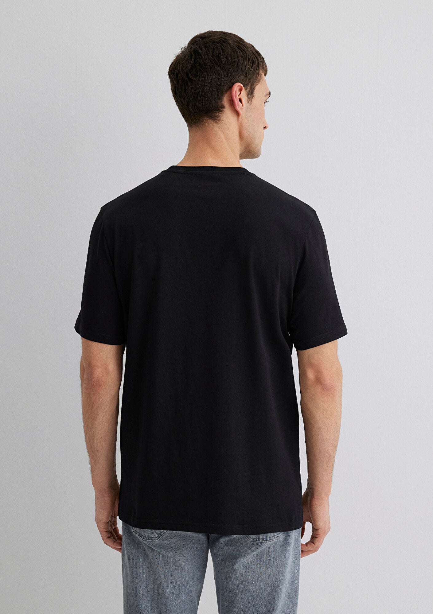 Mavi Printed Black T-Shirt