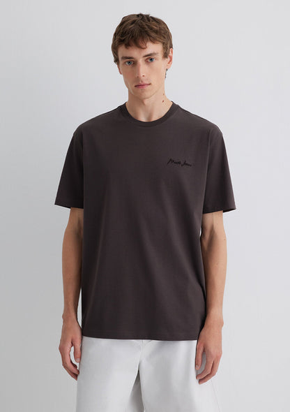 Mavi Jeans Embroidered Brown T-Shirt