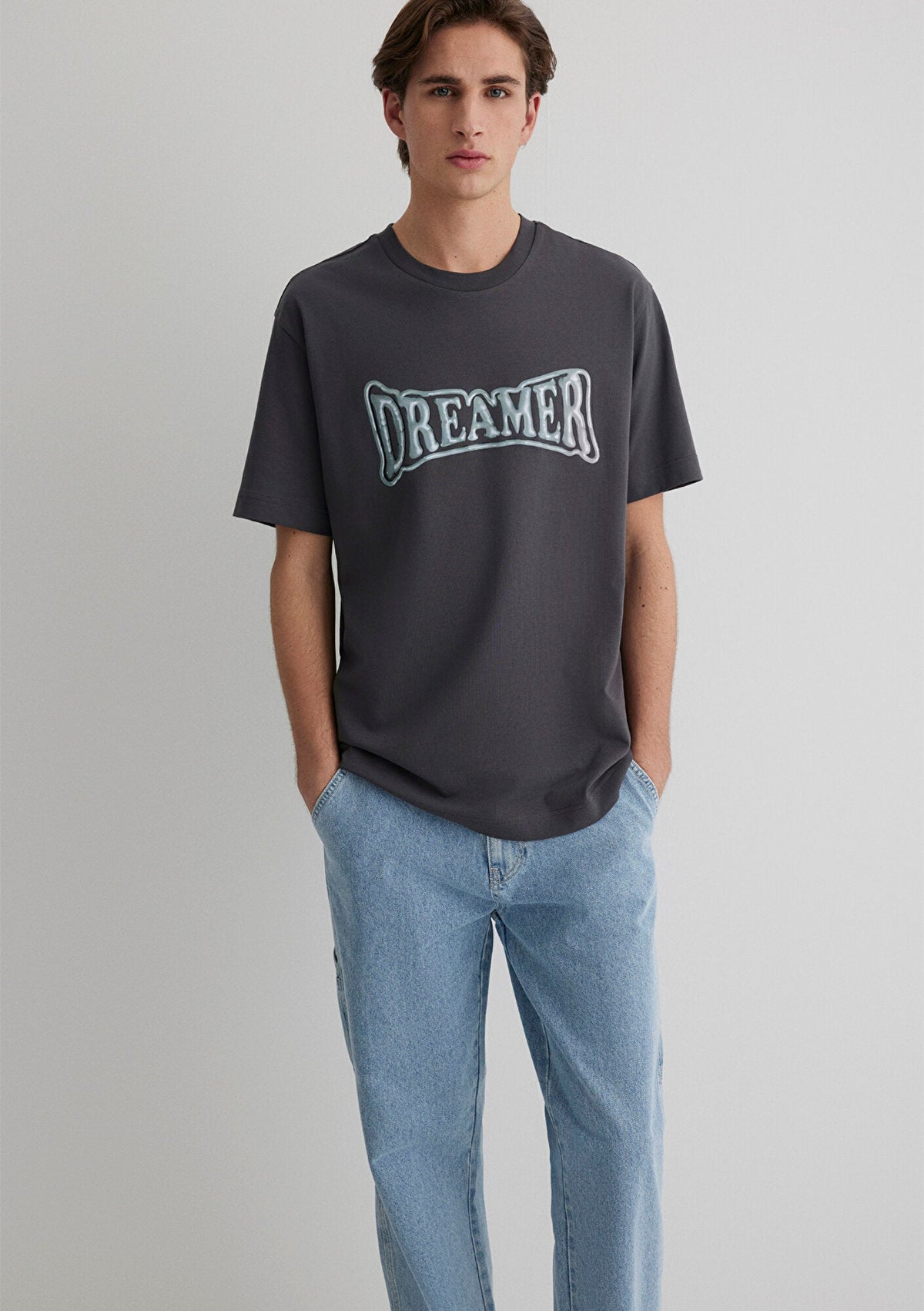 Printed Gray T-Shirt