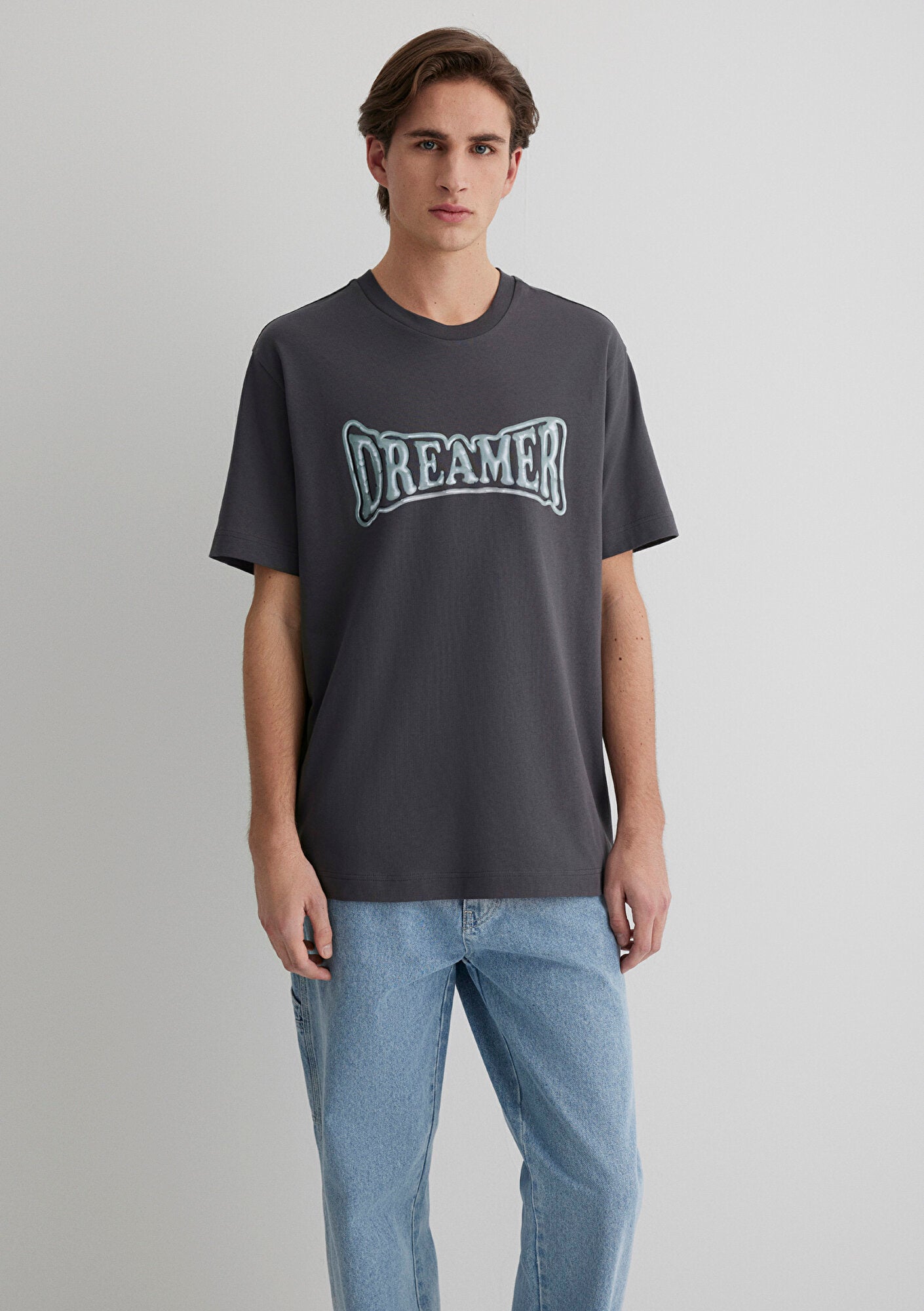 Printed Gray T-Shirt