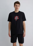 Printed Black T-Shirt