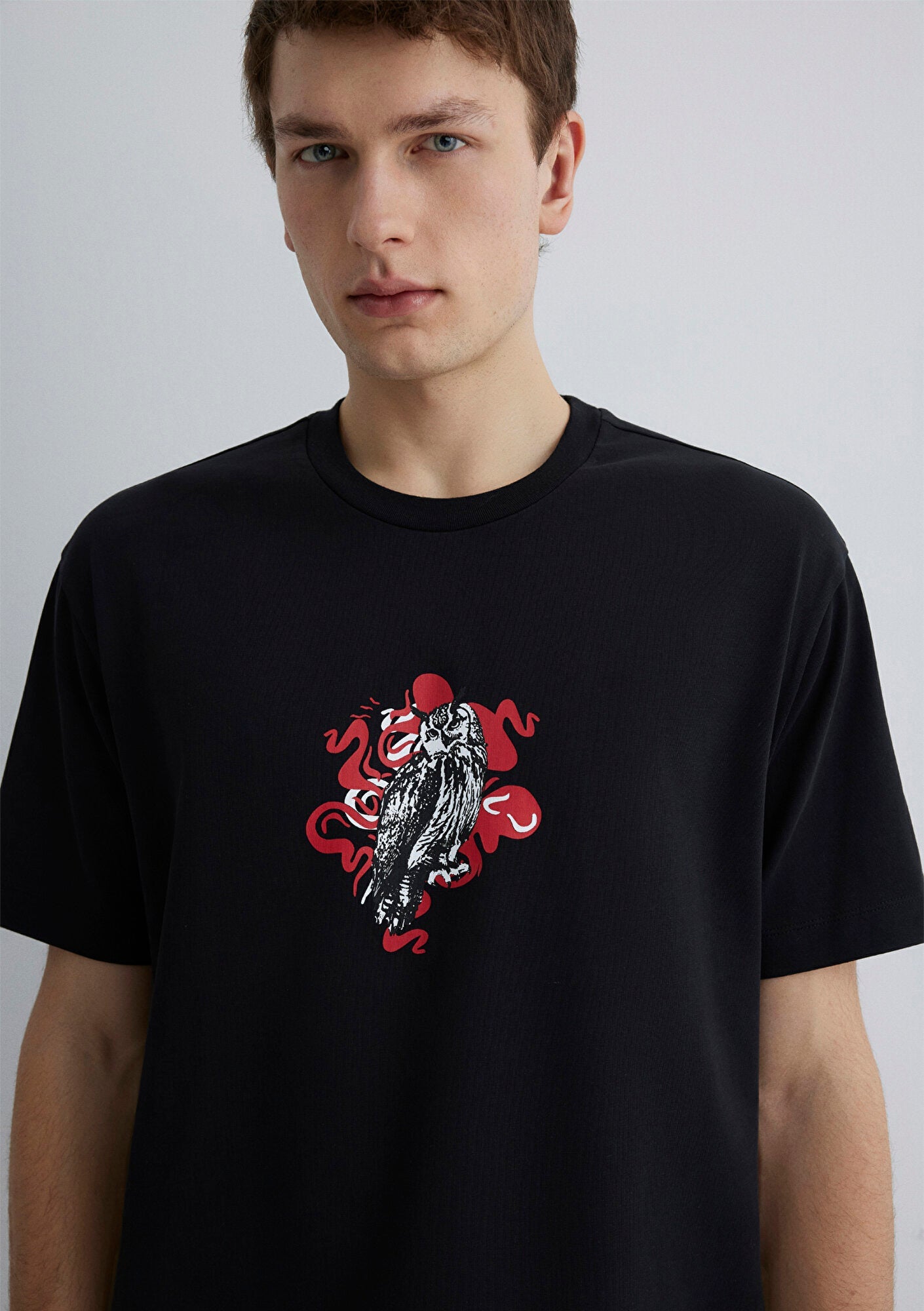 Printed Black T-Shirt