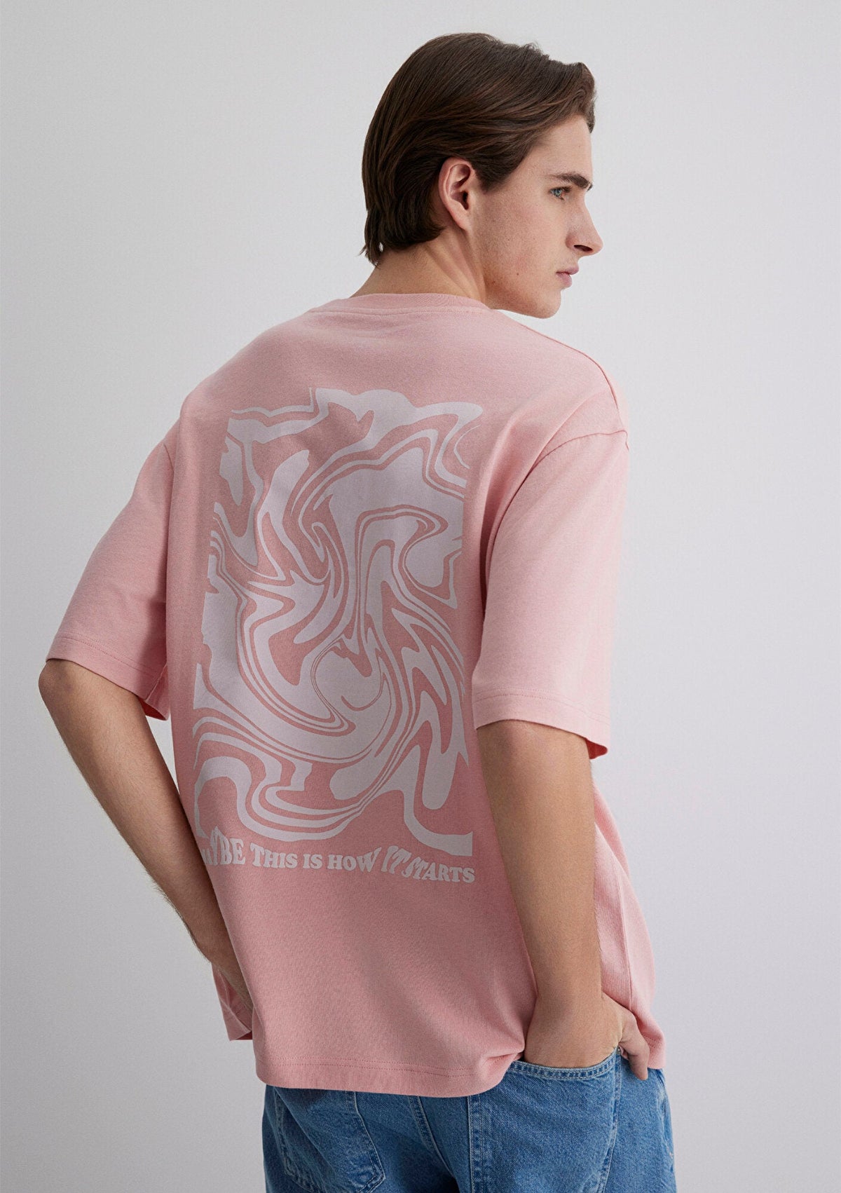 Printed Pink T-Shirt