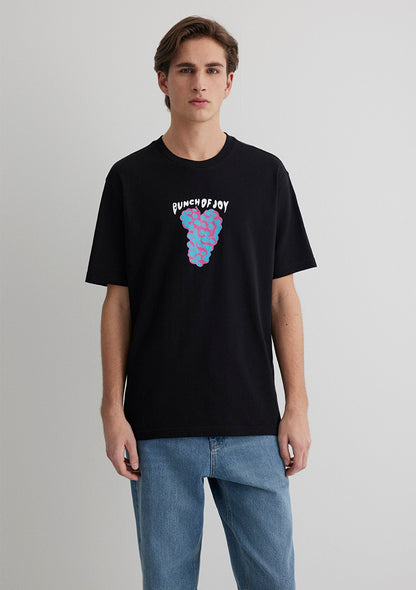 Printed Black T-Shirt
