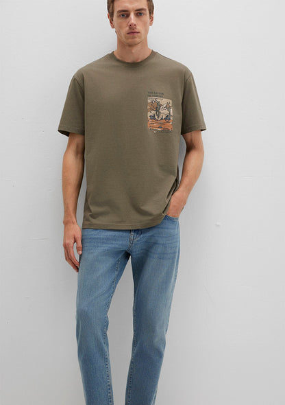 Printed Khaki T-Shirt