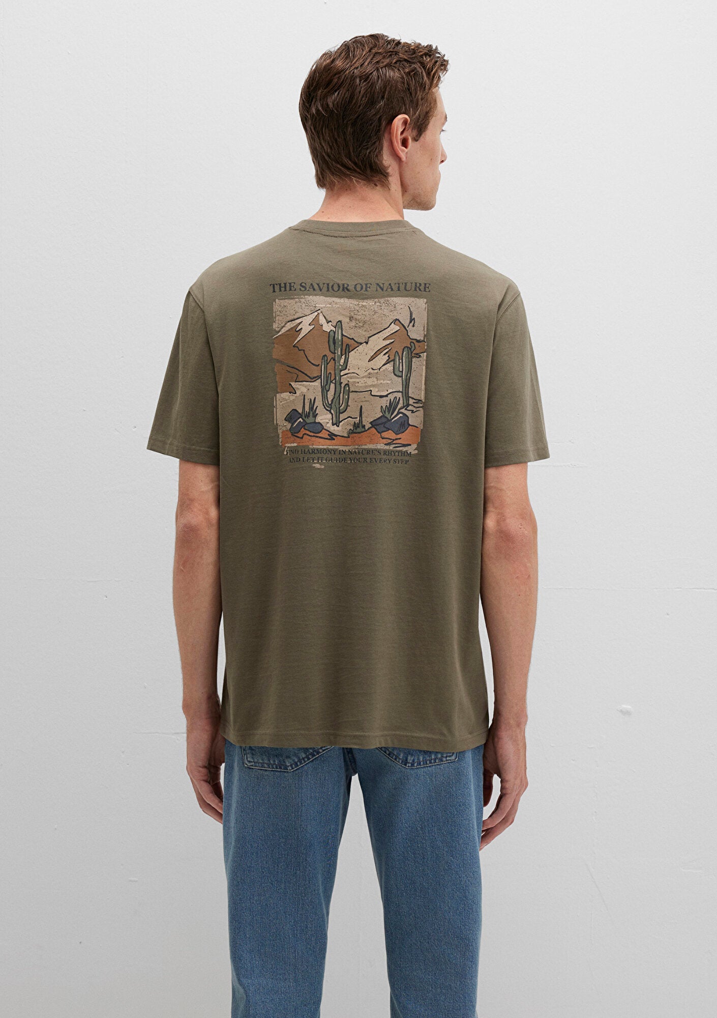 Printed Khaki T-Shirt