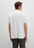 White Textured Polo T-Shirt