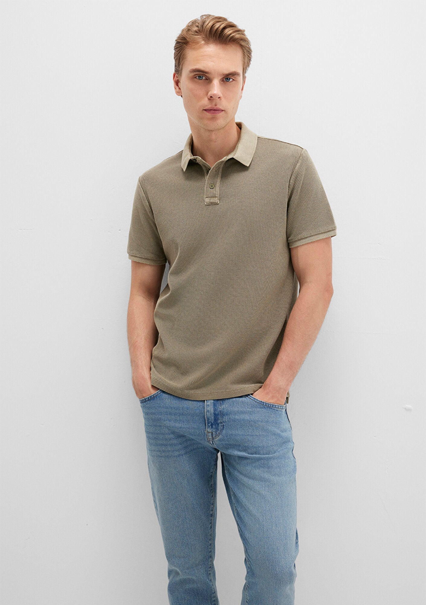 Khaki Polo T-Shirt