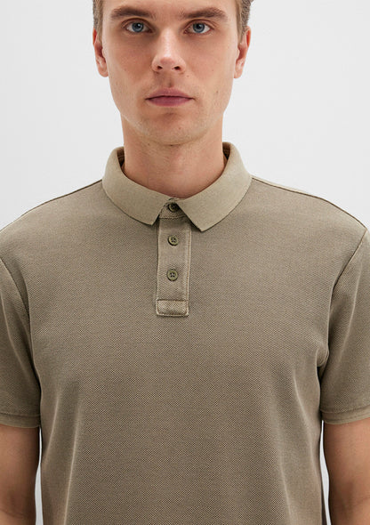 Khaki Polo T-Shirt
