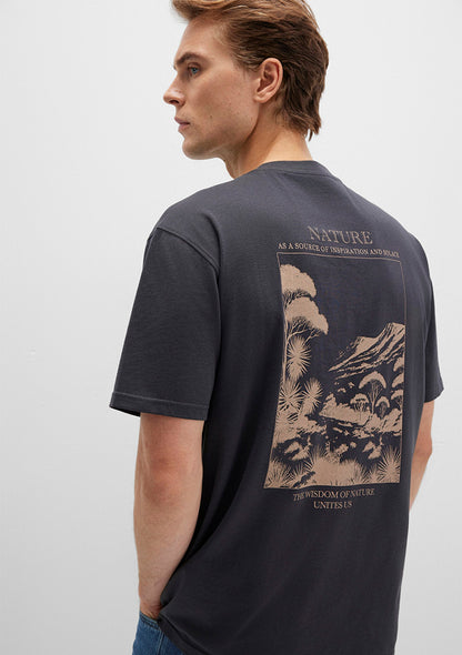 Printed Anthracite T-Shirt