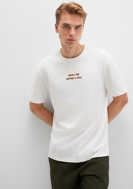 Printed Ecru T-Shirt