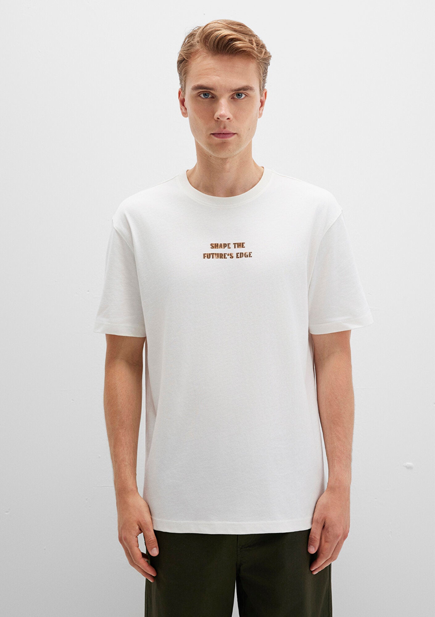 Printed Ecru T-Shirt