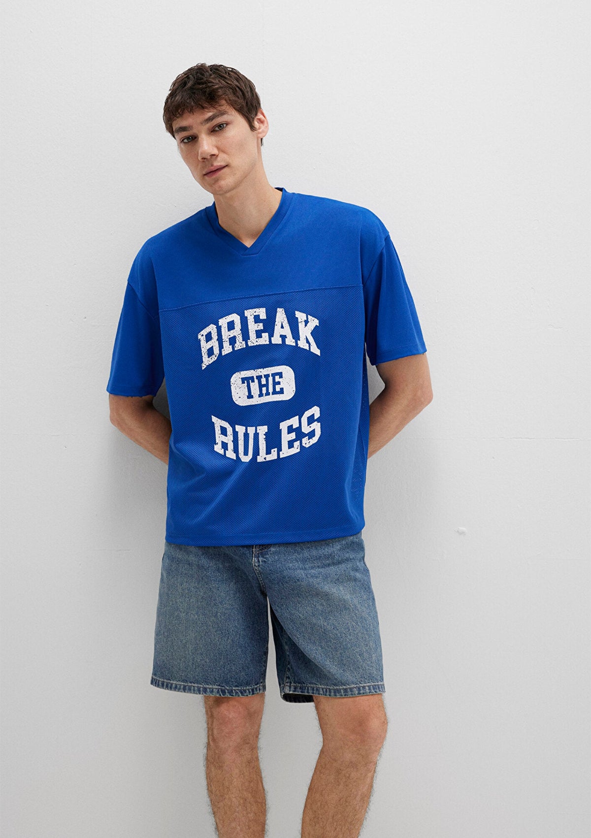 Printed Blue T-Shirt