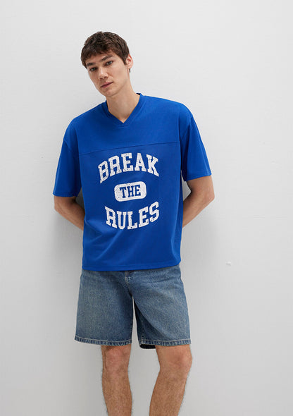 Printed Blue T-Shirt