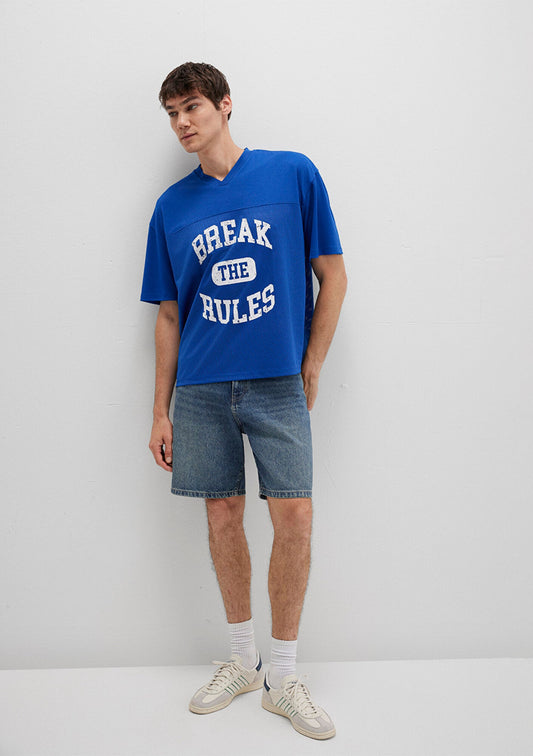 Printed Blue T-Shirt