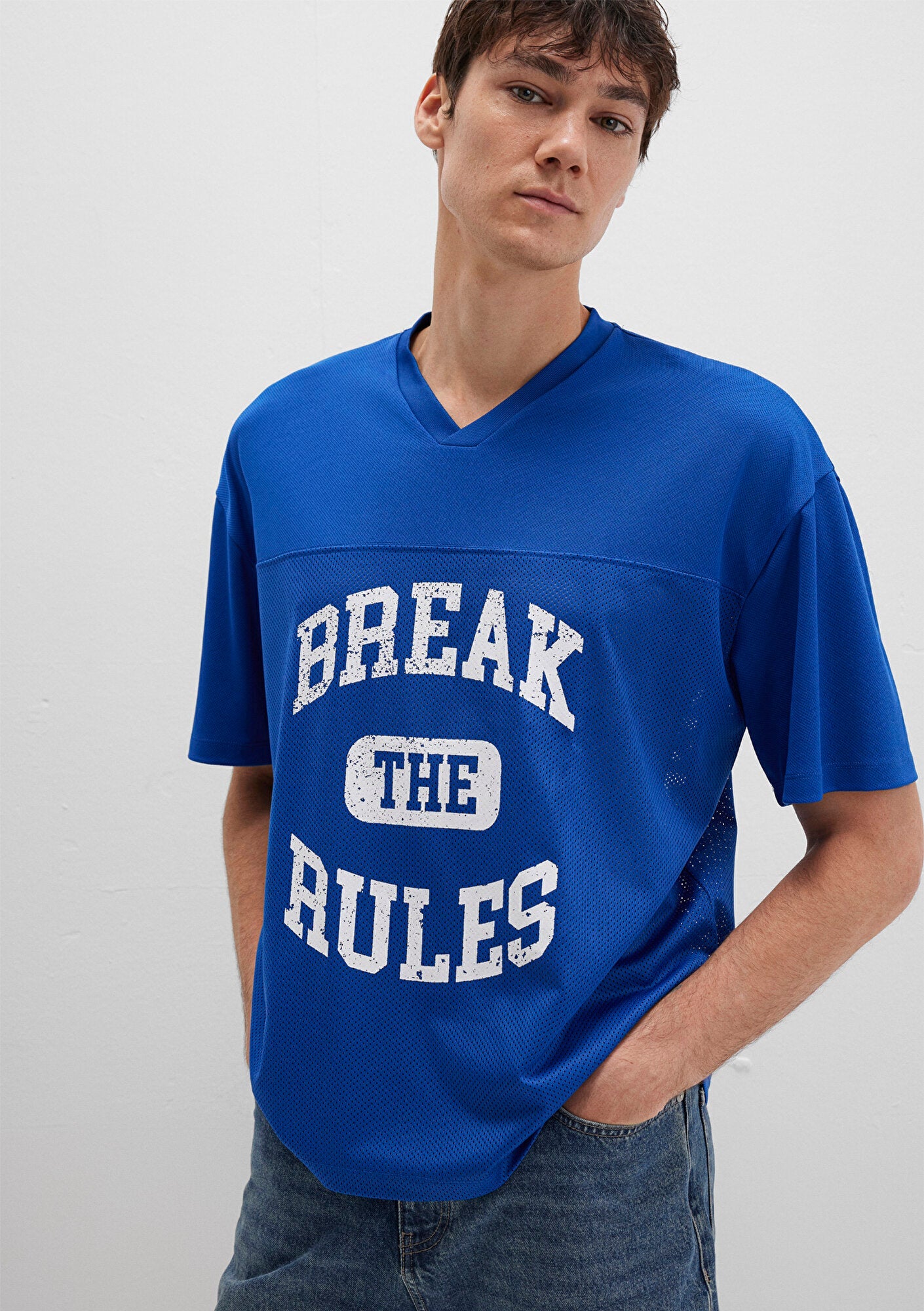 Printed Blue T-Shirt