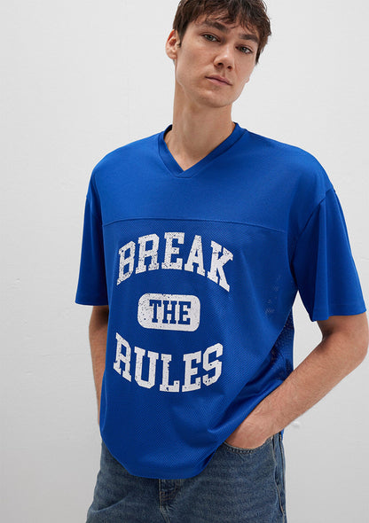 Printed Blue T-Shirt