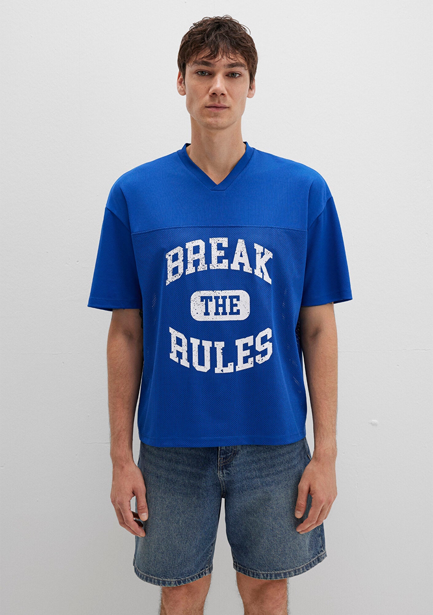 Printed Blue T-Shirt