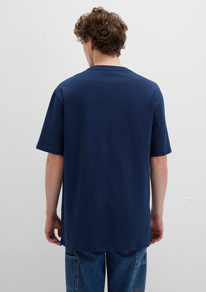 Printed Navy T-Shirt