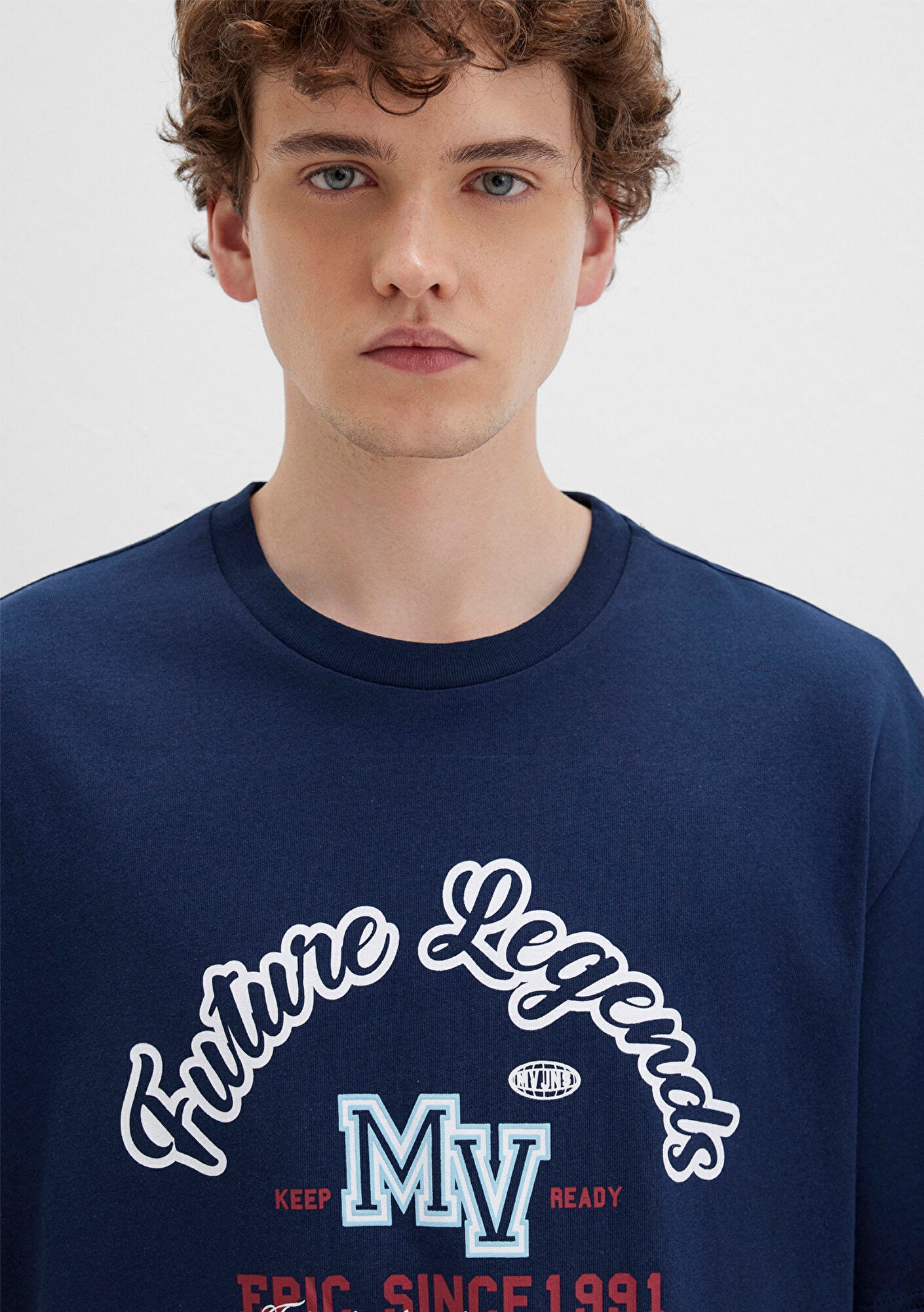 Printed Navy T-Shirt