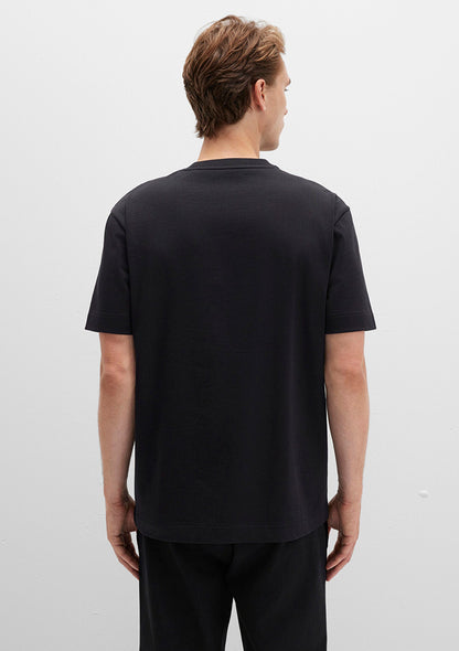 Crew Neck Black Basic T-Shirt