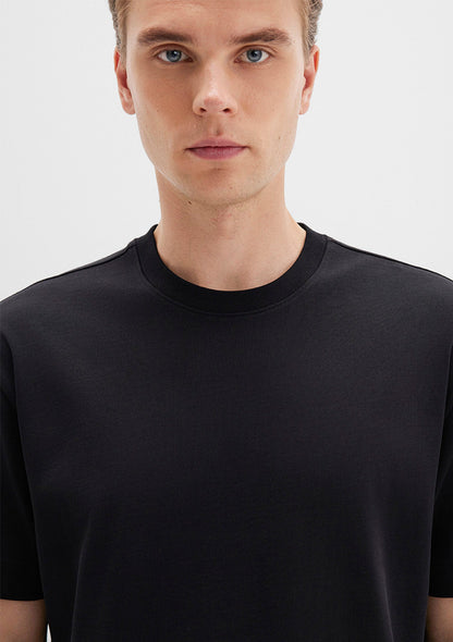 Crew Neck Black Basic T-Shirt