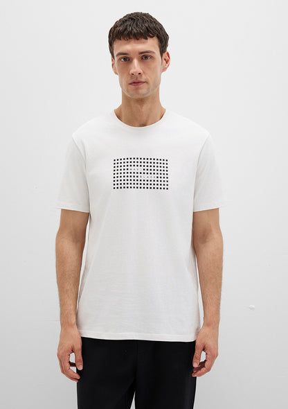 Mavi Black Printed Ecru T-Shirt