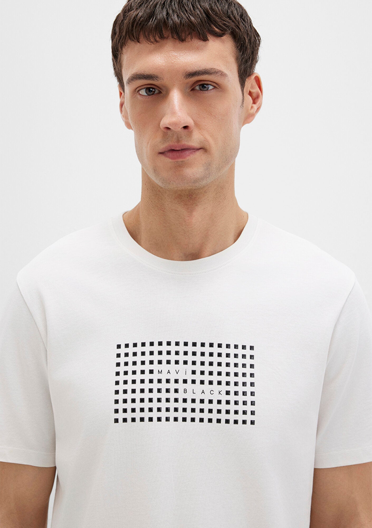 Mavi Black Printed Ecru T-Shirt