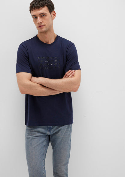 Mavi Black Printed Navy T-Shirt