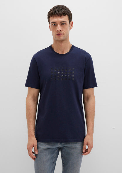 Mavi Black Printed Navy T-Shirt
