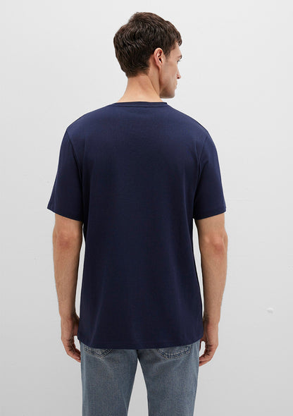 Mavi Black Printed Navy T-Shirt