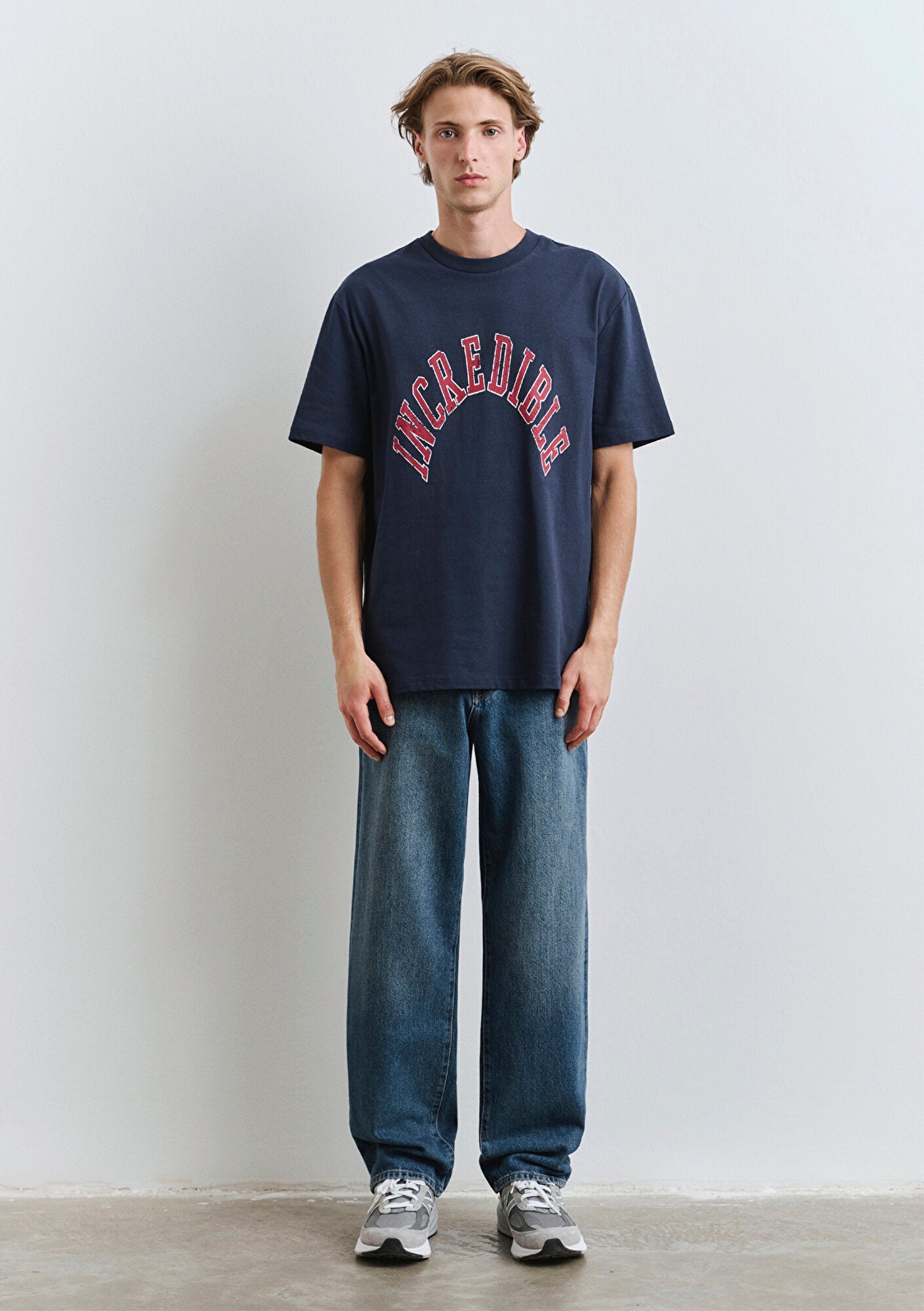 Printed Navy T-Shirt